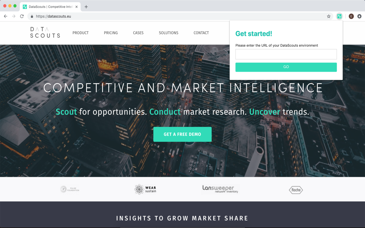 DataScouts Market Intelligence plugin - 截图 3