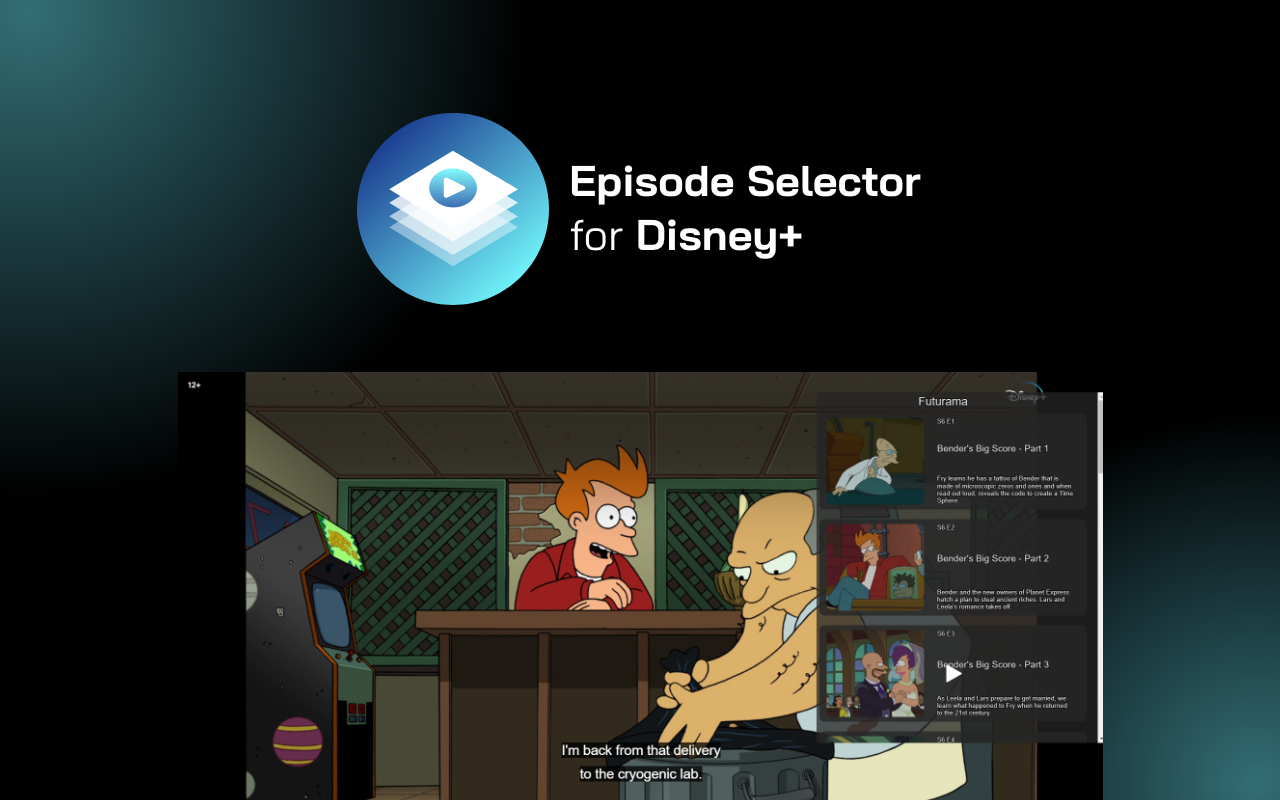 Disney+ 剧集选择器:剧集列表 - 截图 1