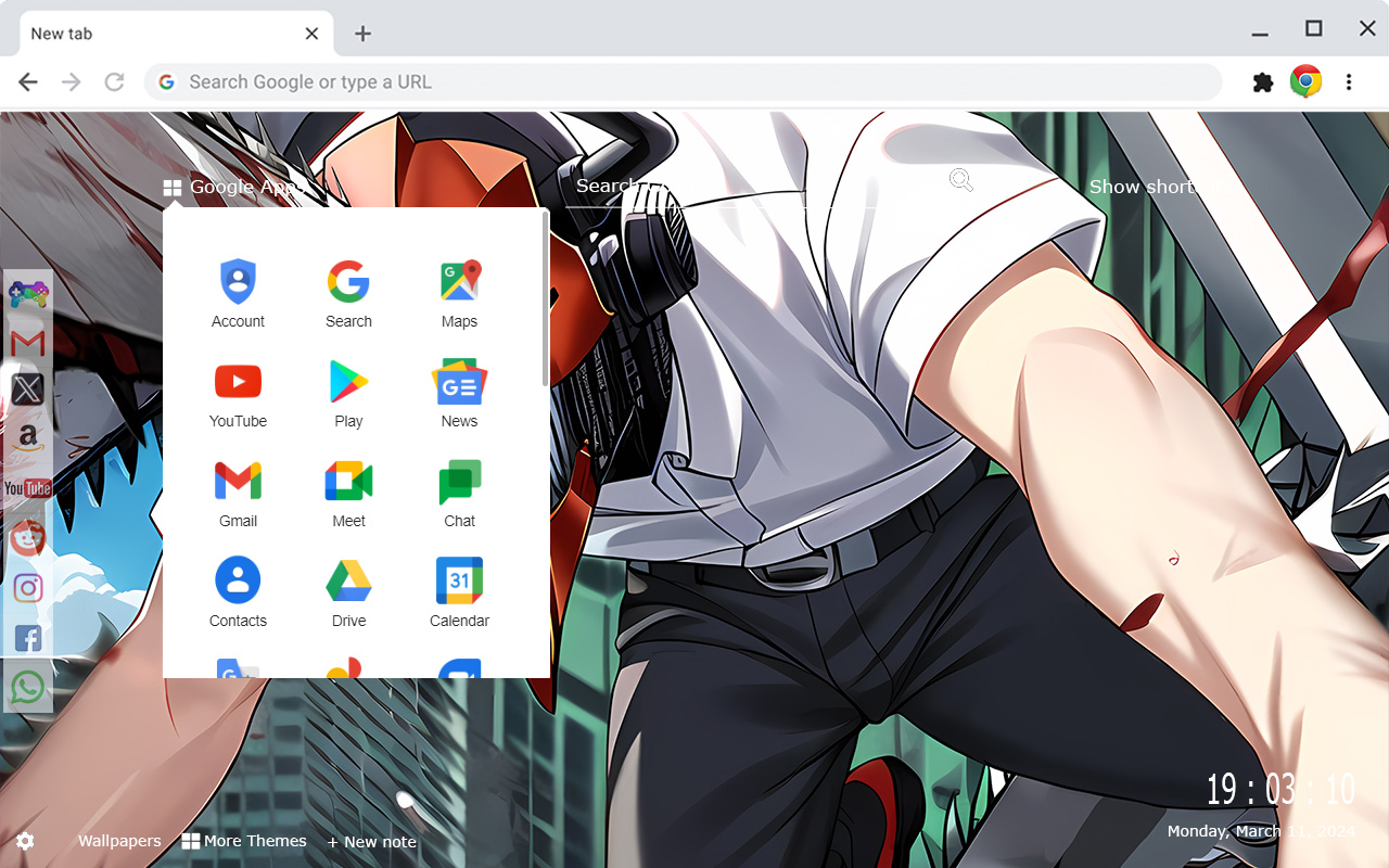 Denji Chainsaw Man New Tab Extension - 截图 2