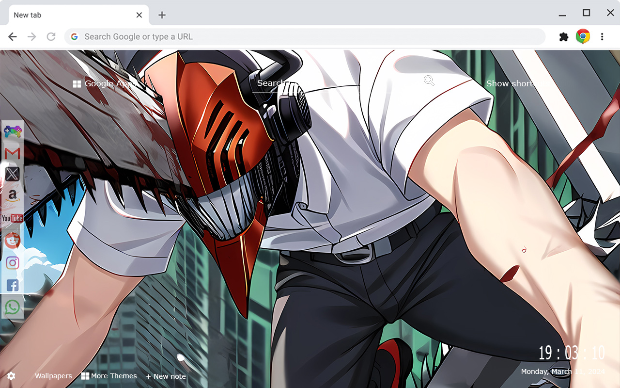 Denji Chainsaw Man New Tab Extension - 截图 3