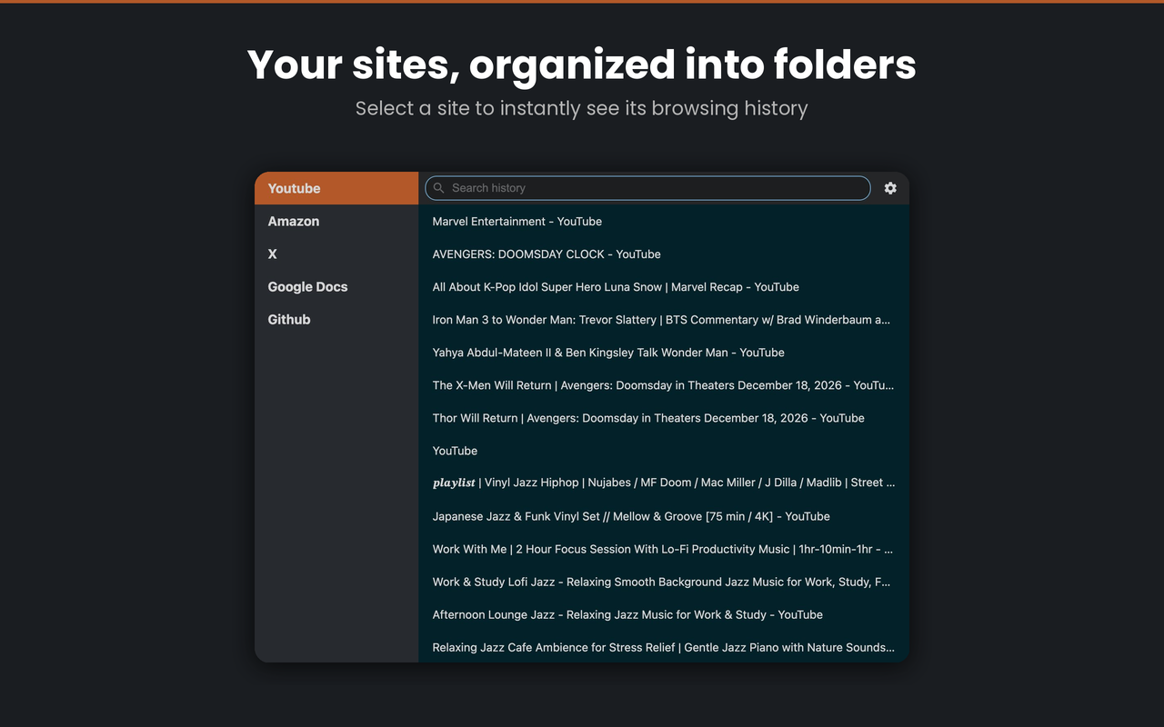 Historium - Browser History Manager - 截图 3