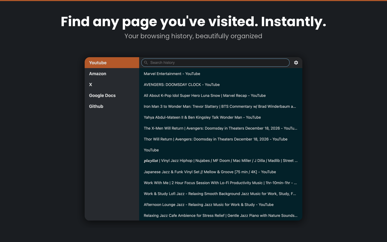 Historium - Browser History Manager - 截图 5