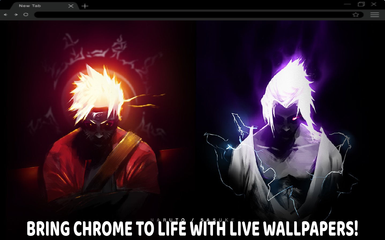 Uchiha Sasuke and Naruto Uzumaki Live wallpaper - 截图 1