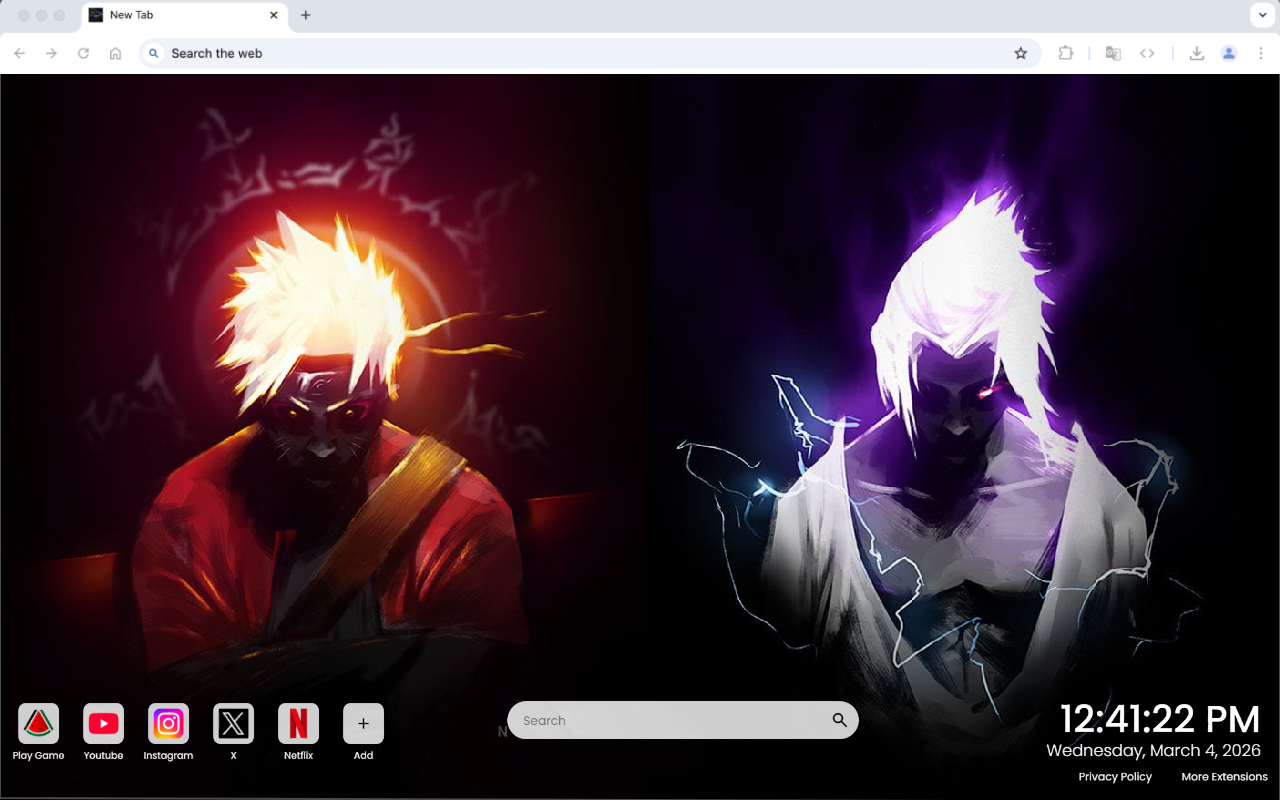 Uchiha Sasuke and Naruto Uzumaki Live wallpaper - 截图 2