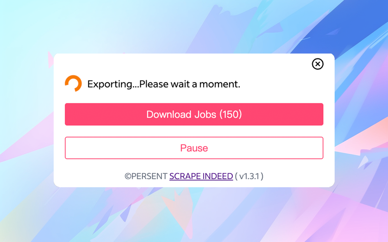 Indeed Job Scraper - 截图 1