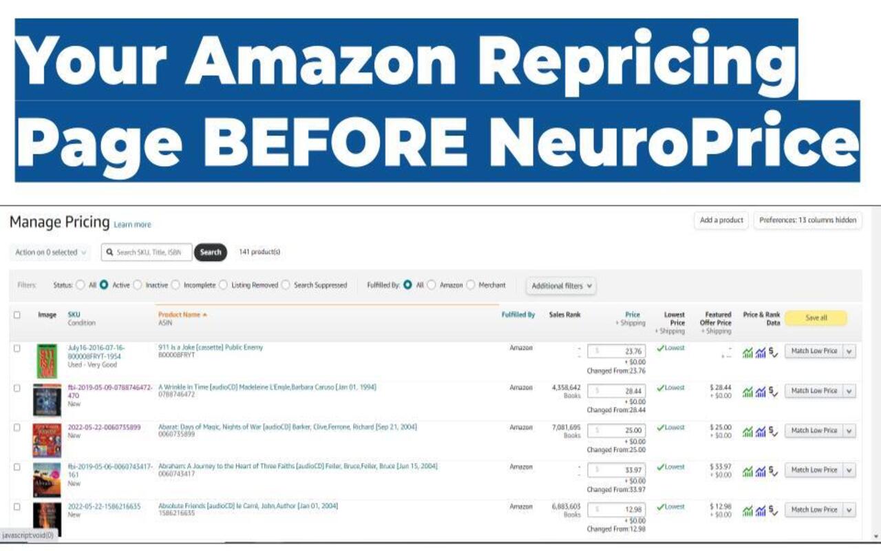 NeuroPrice Repricer - Amazon repricing tool - 截图 1
