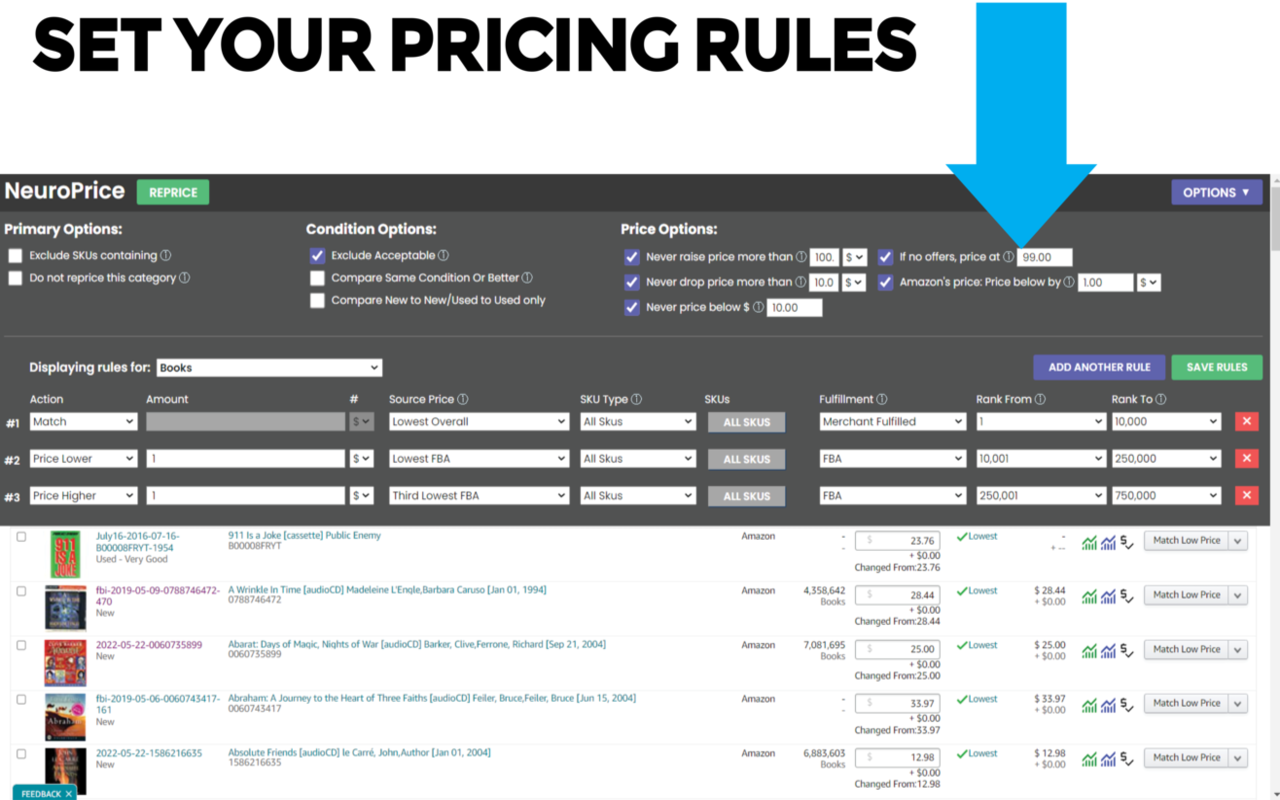 NeuroPrice Repricer - Amazon repricing tool - 截图 5