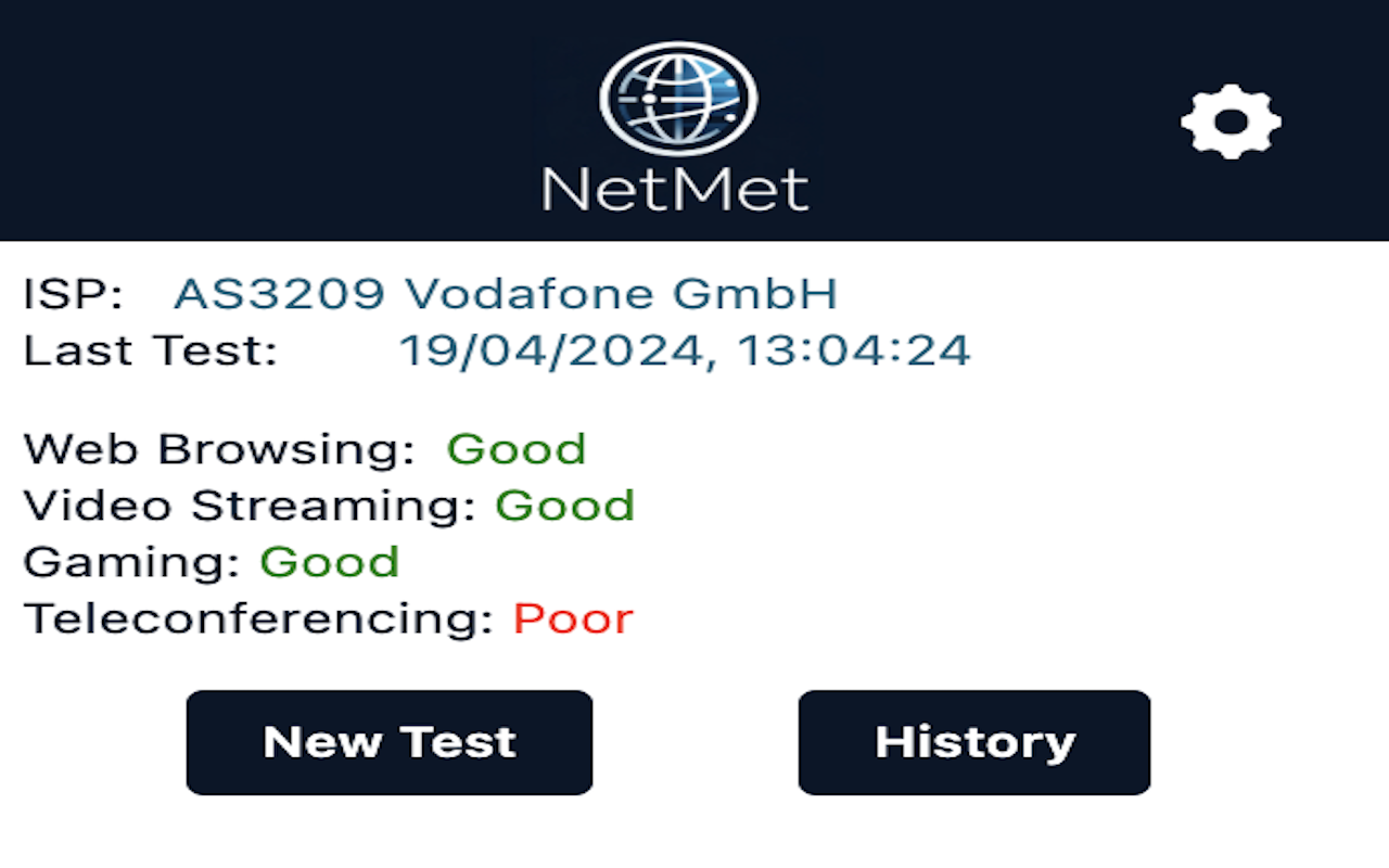 NetMet: Internet Performance Check Tool - 截图 5