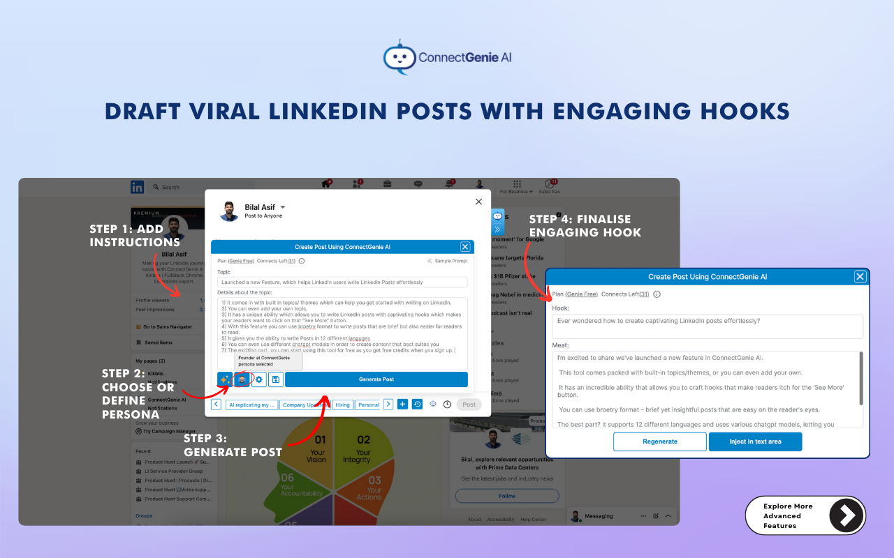 ConnectGenie - Linkedin AI Assistant - 截图 4