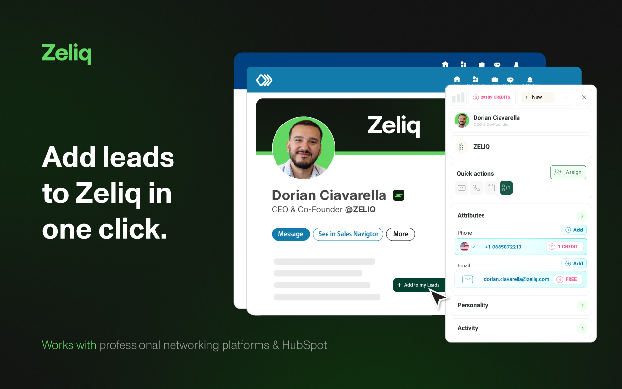 ZELIQ - Find Anyone's Email and Phone Number - 截图 1