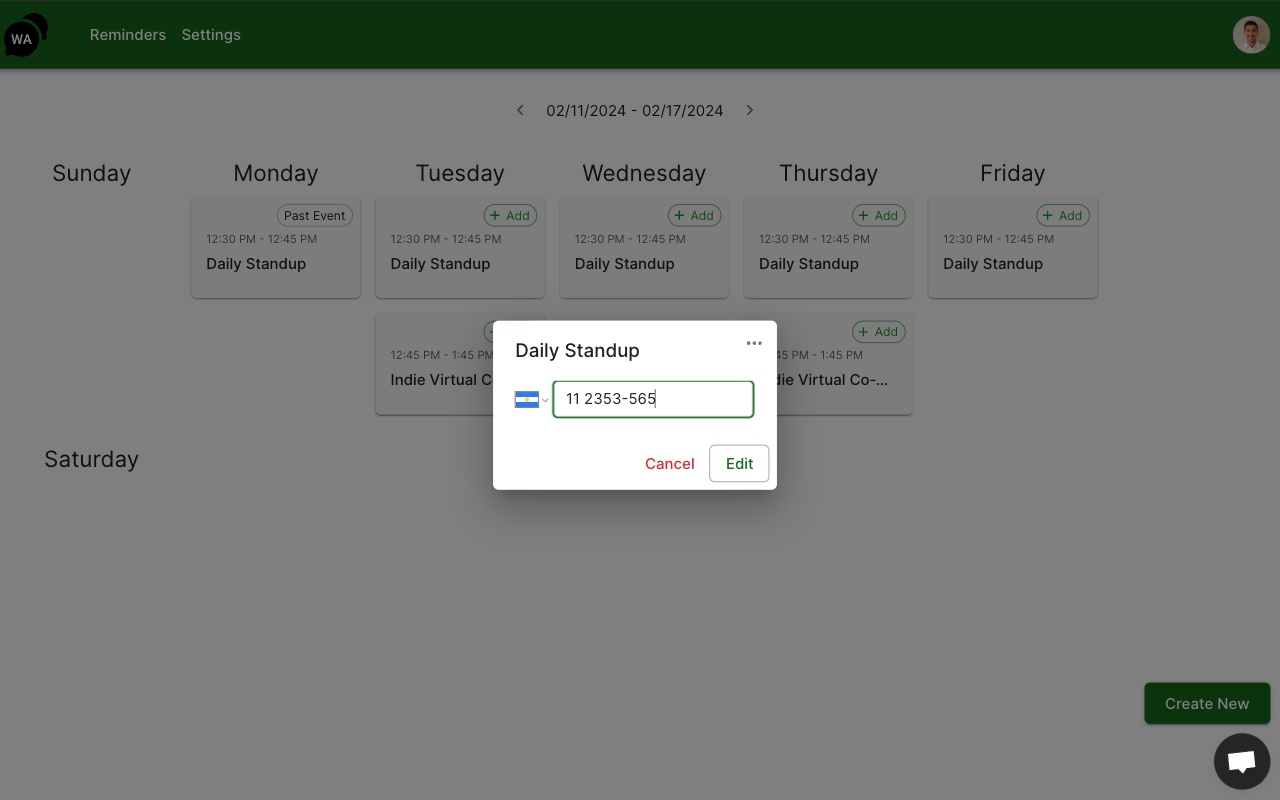 WA Reminders: WhatsApp™ appointment reminders - 截图 3