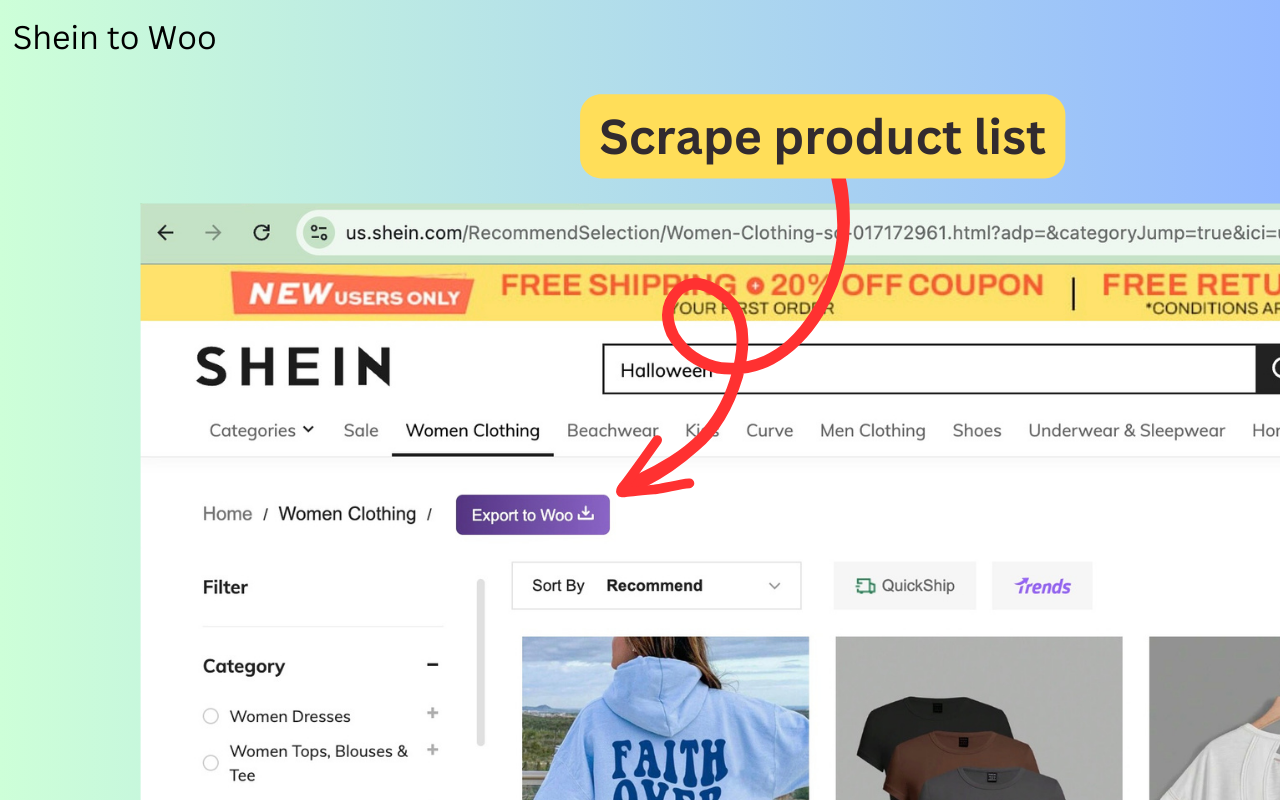 Shein 到 WooCommerce 的 CSV 导出工具 - 截图 3