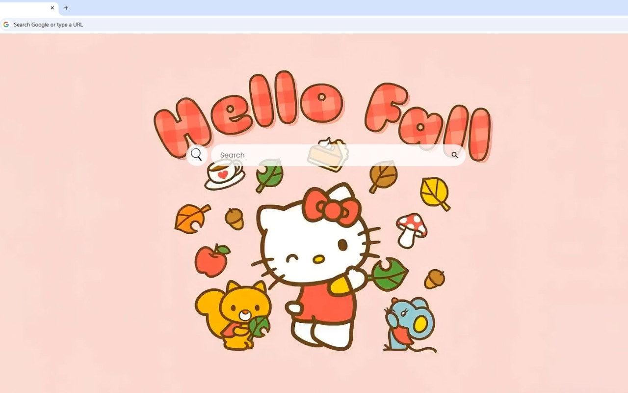 Hello Fall Hello Kitty Live Wallpaper - 截图 1