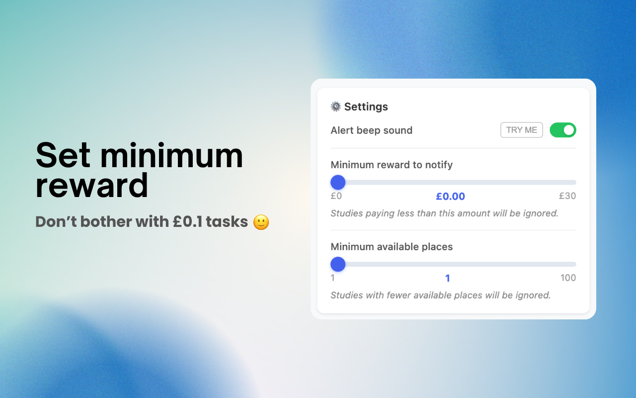 Prolific Telegram Alerts - 截图 2