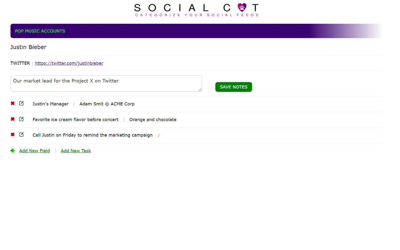 Social Media Rolodex - SOCIAL CAT - 截图 2