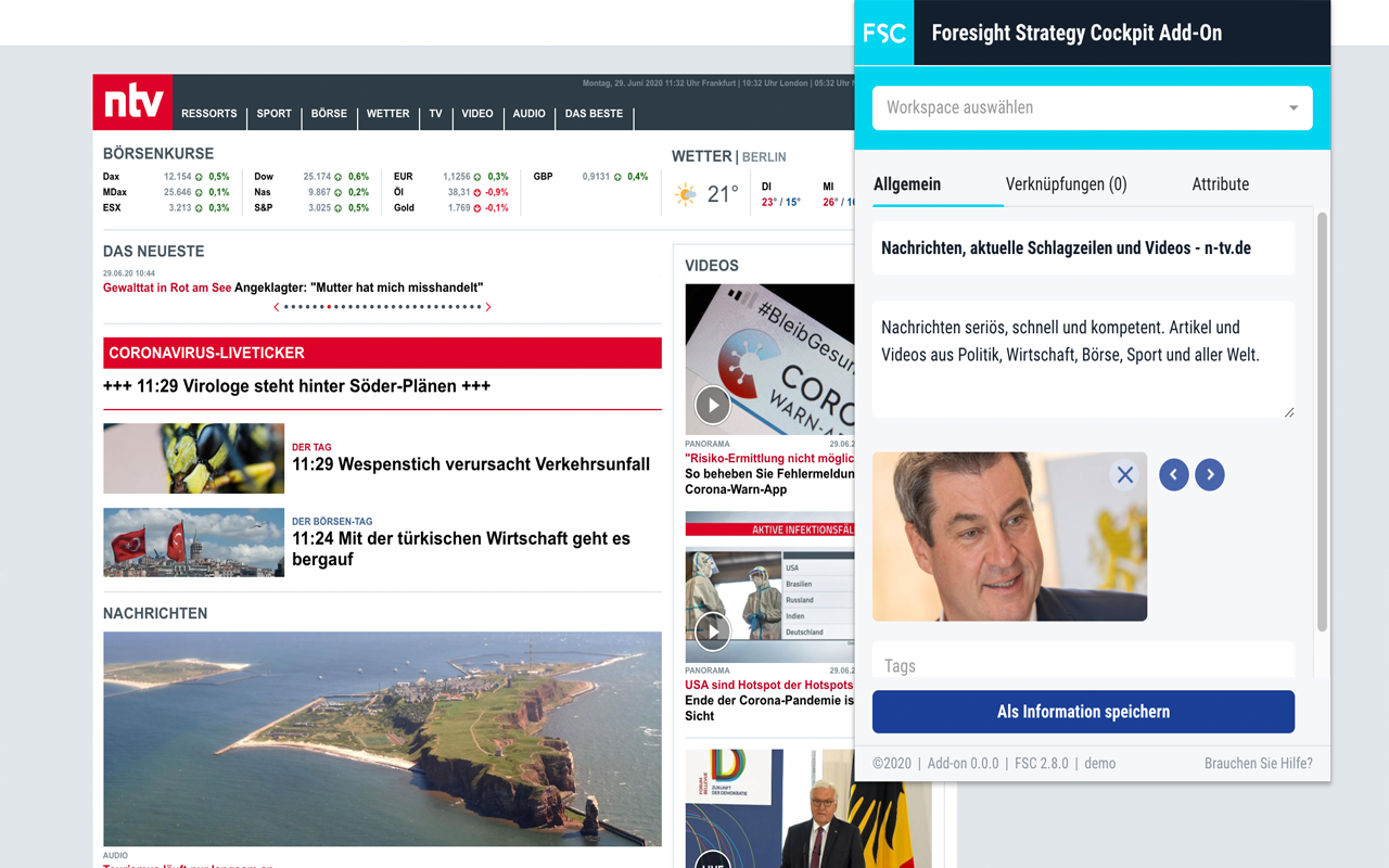 Foresight Strategy Cockpit - 截图 1