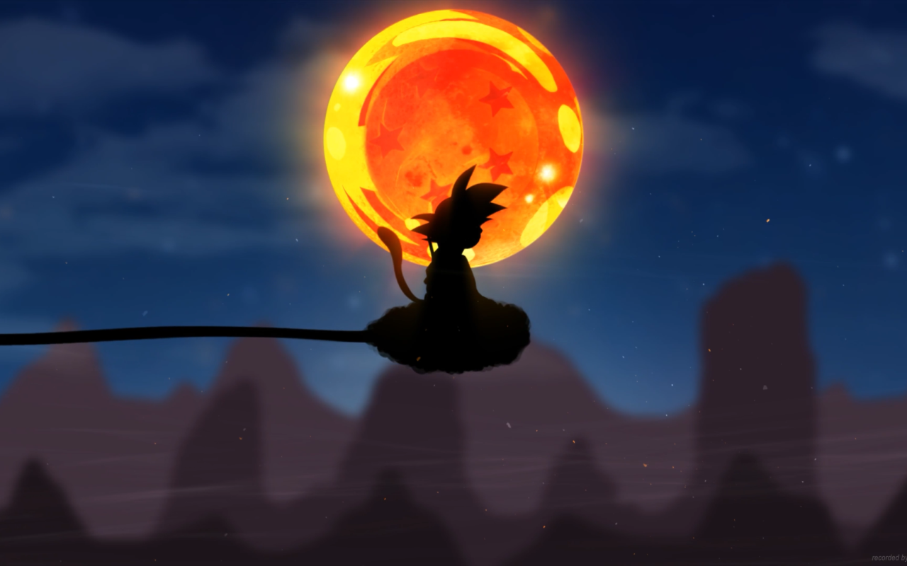 Kid Goku Flying Nimbus Dragon Ball Live Wallpaper - 截图 2