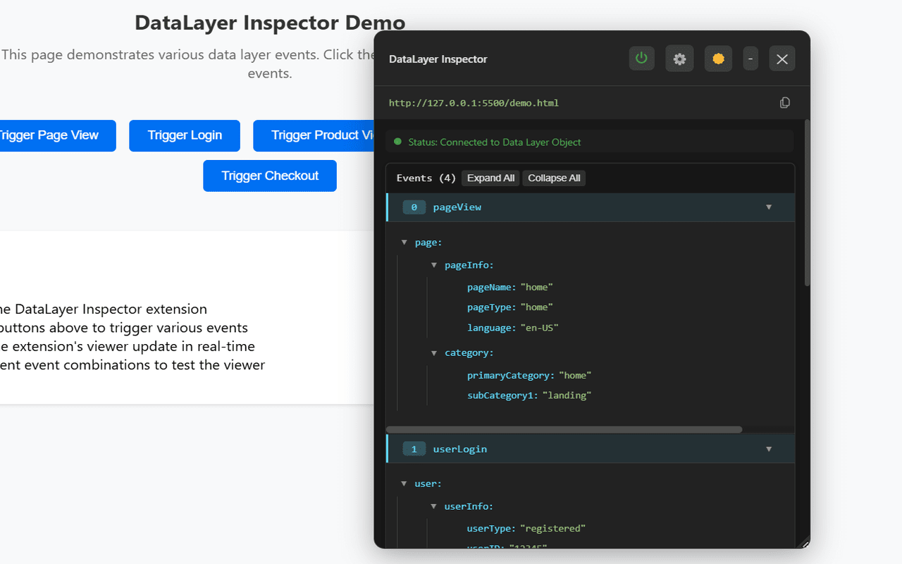 DataLayer Inspector - 截图 3