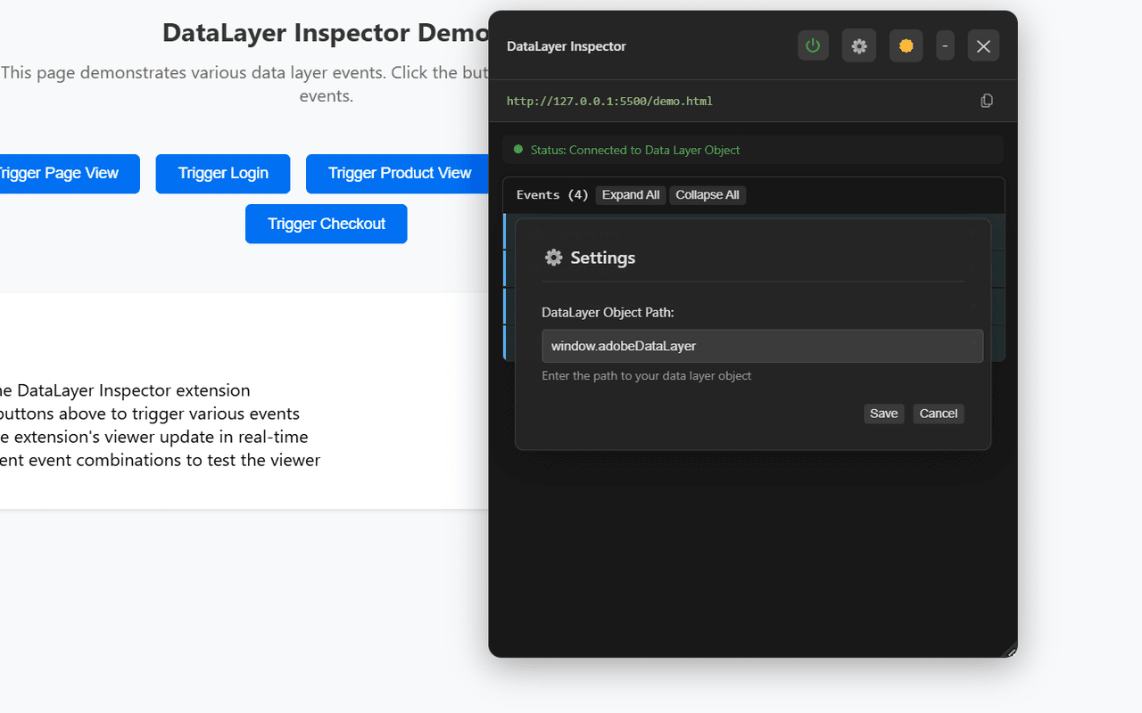 DataLayer Inspector - 截图 4