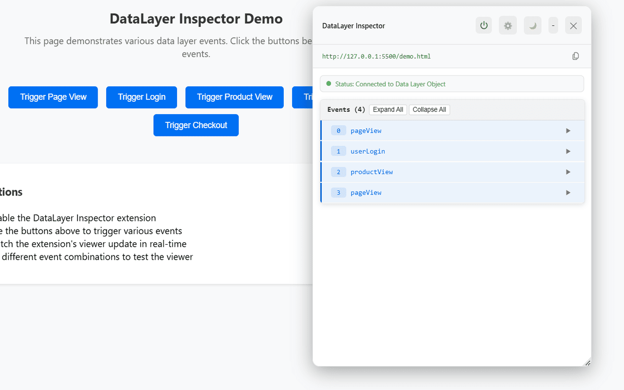 DataLayer Inspector - 截图 5