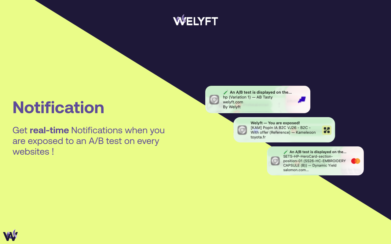 Welyft I A/B Tests identifier - 截图 1