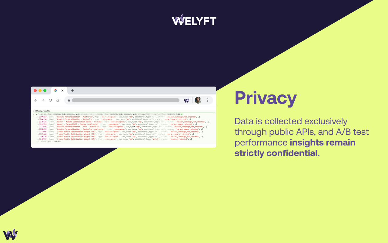 Welyft I A/B Tests identifier - 截图 5