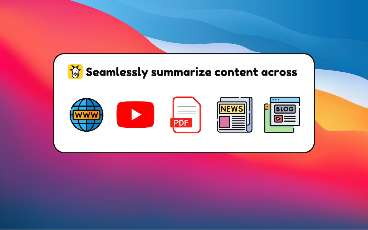 GOAT - AI Summaries ✨ - 截图 2
