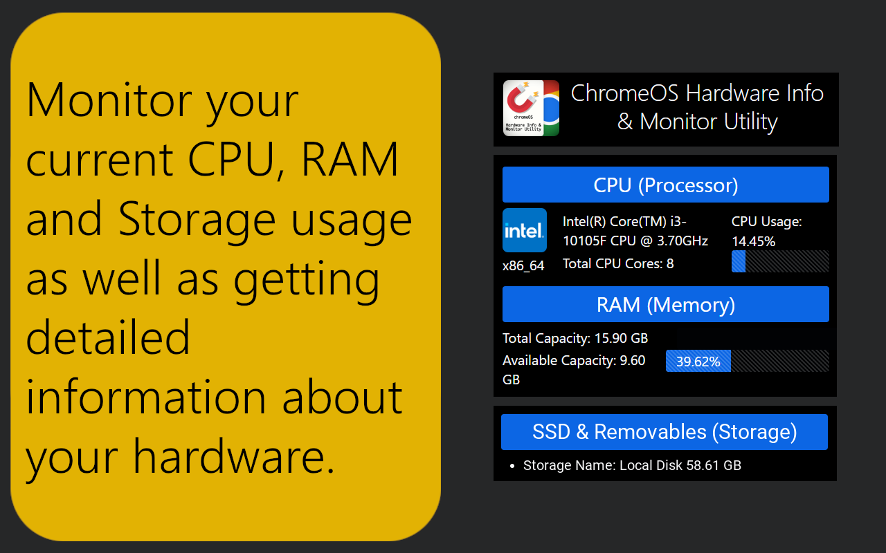 Hardware Info & Monitor Utility for ChromeOS - 截图 3