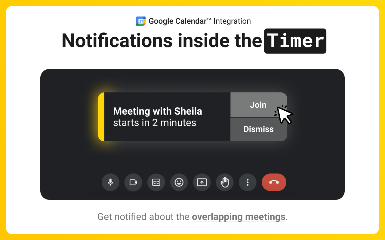 Meeting Timer - for Google Meet - 截图 2