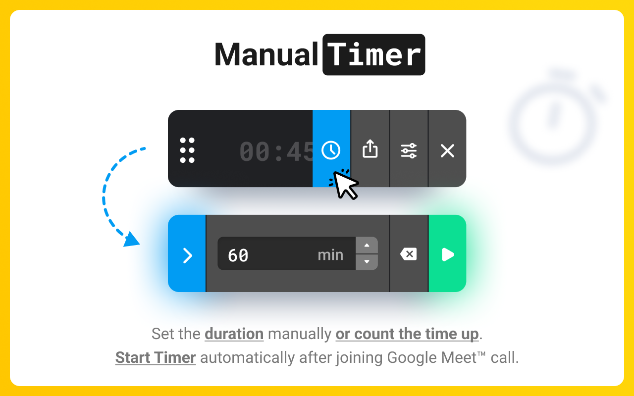 Meeting Timer - for Google Meet - 截图 3