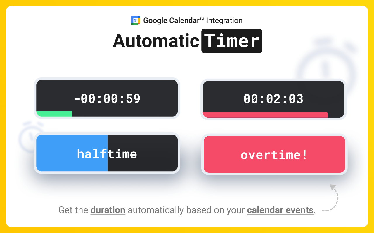 Meeting Timer - for Google Meet - 截图 5