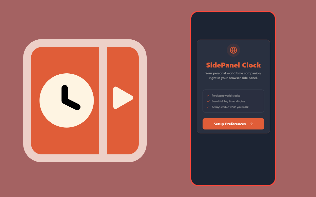 SidePanel Clock Pro - 截图 1