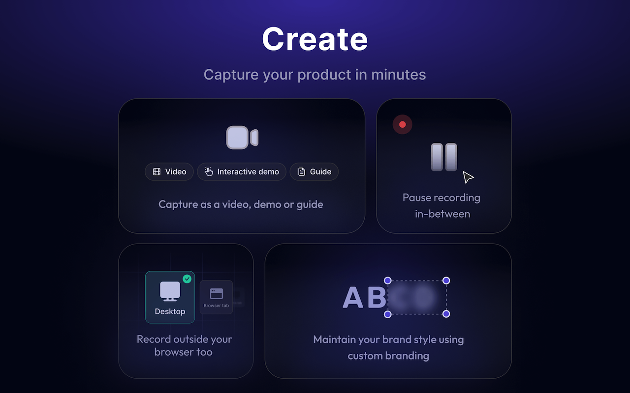 Create interactive demos,videos,how-to guides - 截图 2