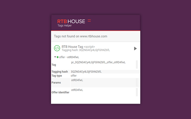 RTB House Tags Helper - 截图 2