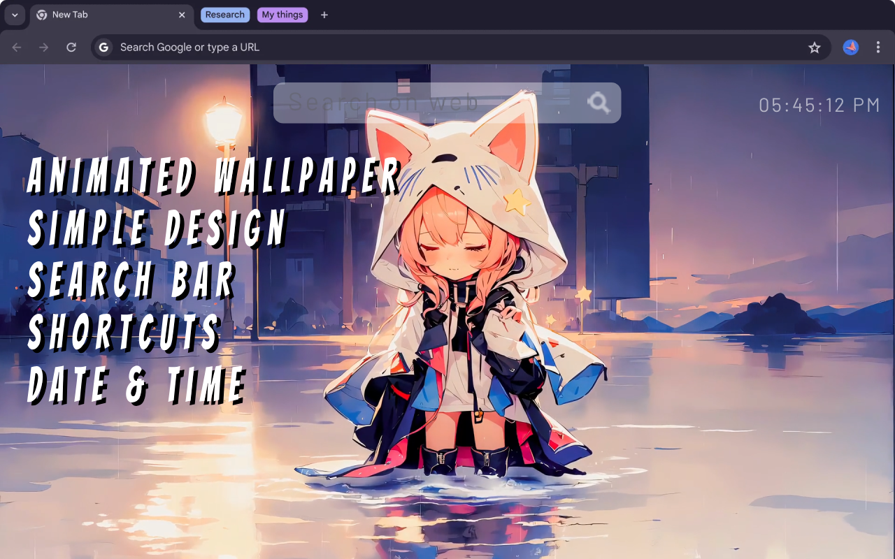 Emotional Sad Chibi Girl Live Wallpaper - 截图 2