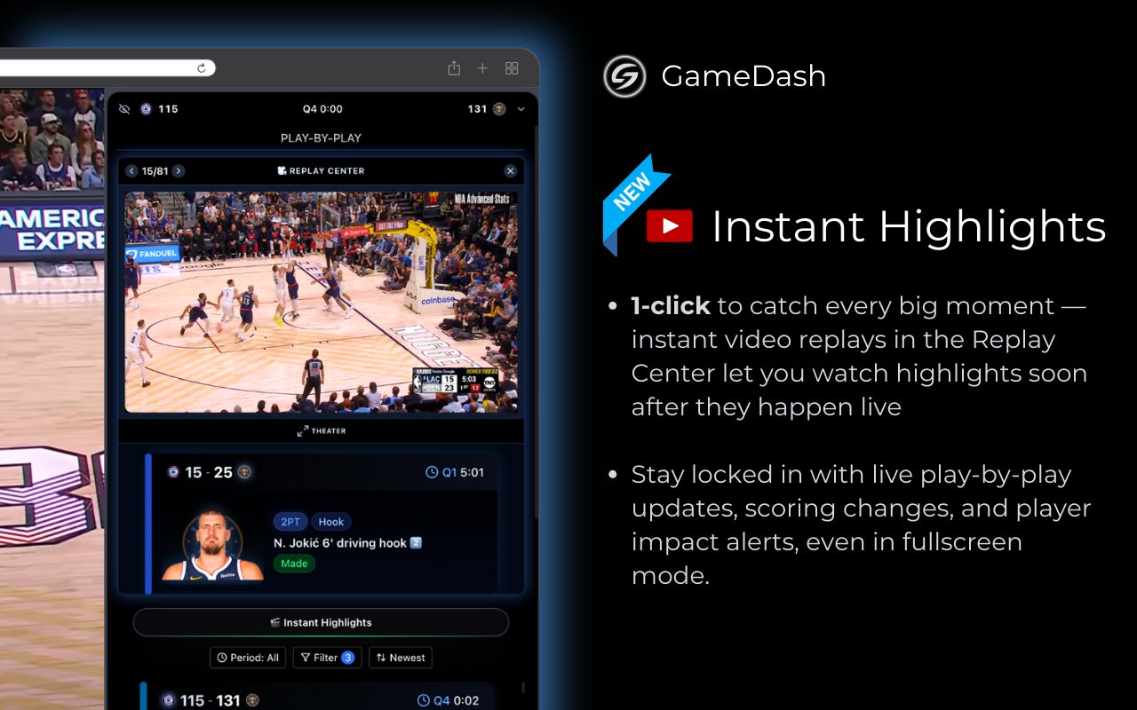 Live NBA Scores & Stats - GameDash - 截图 4