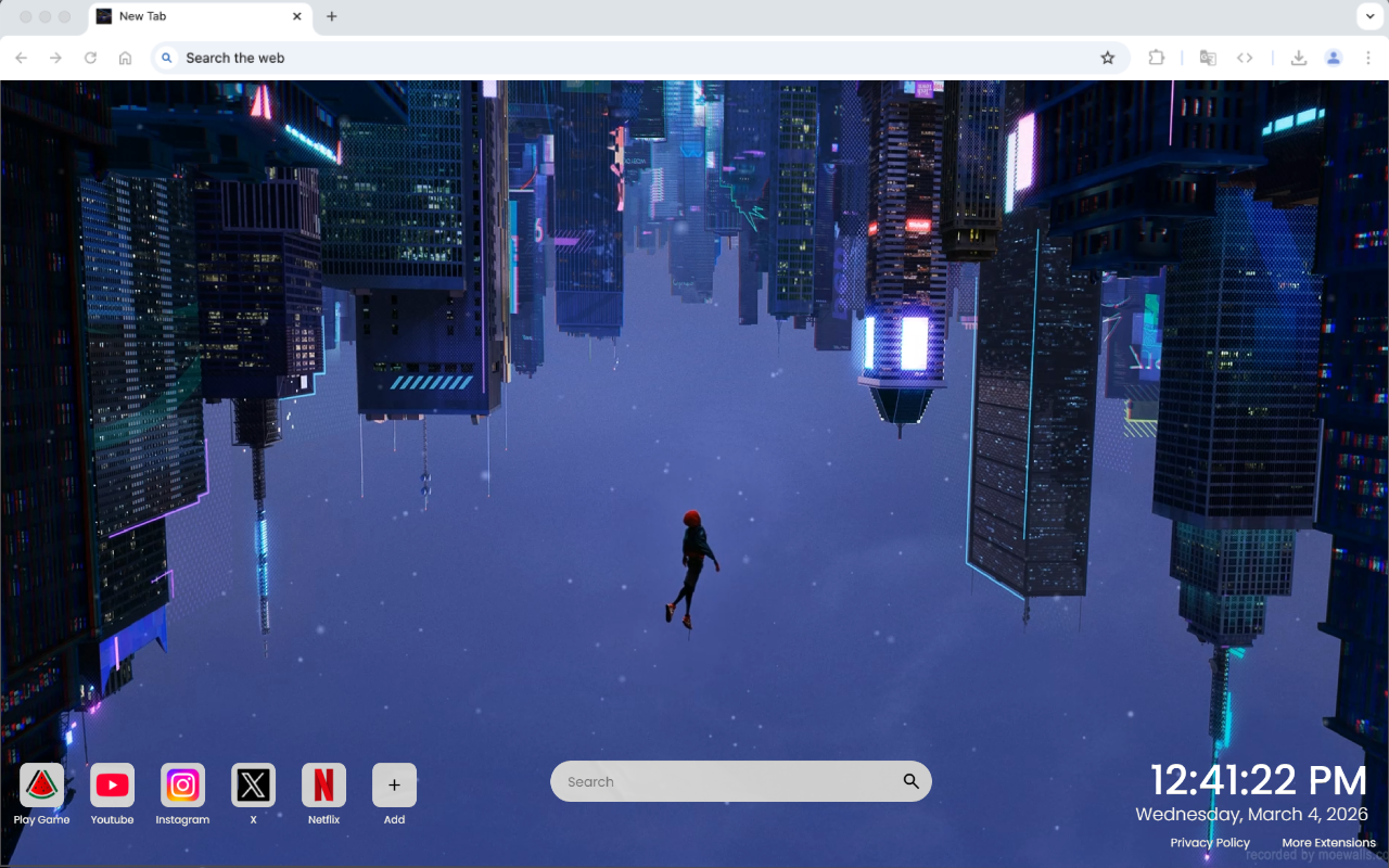 Neon City Spider-Man Live Wallpaper - 截图 2