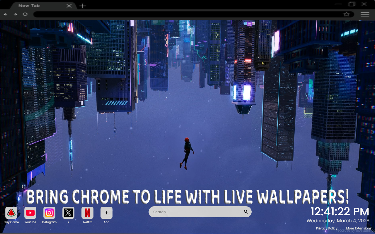 Neon City Spider-Man Live Wallpaper - 截图 3