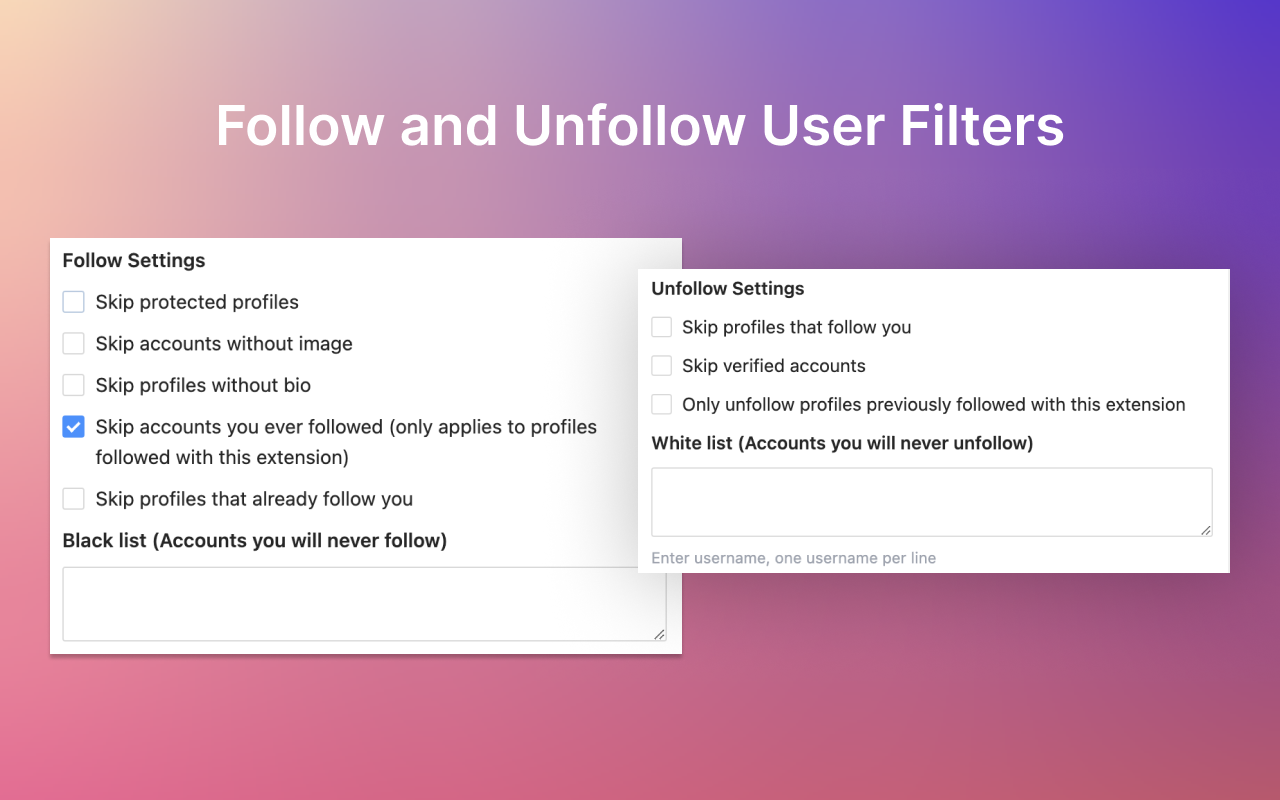 TwFollow - Twitter Mass Follow Tool - 截图 2