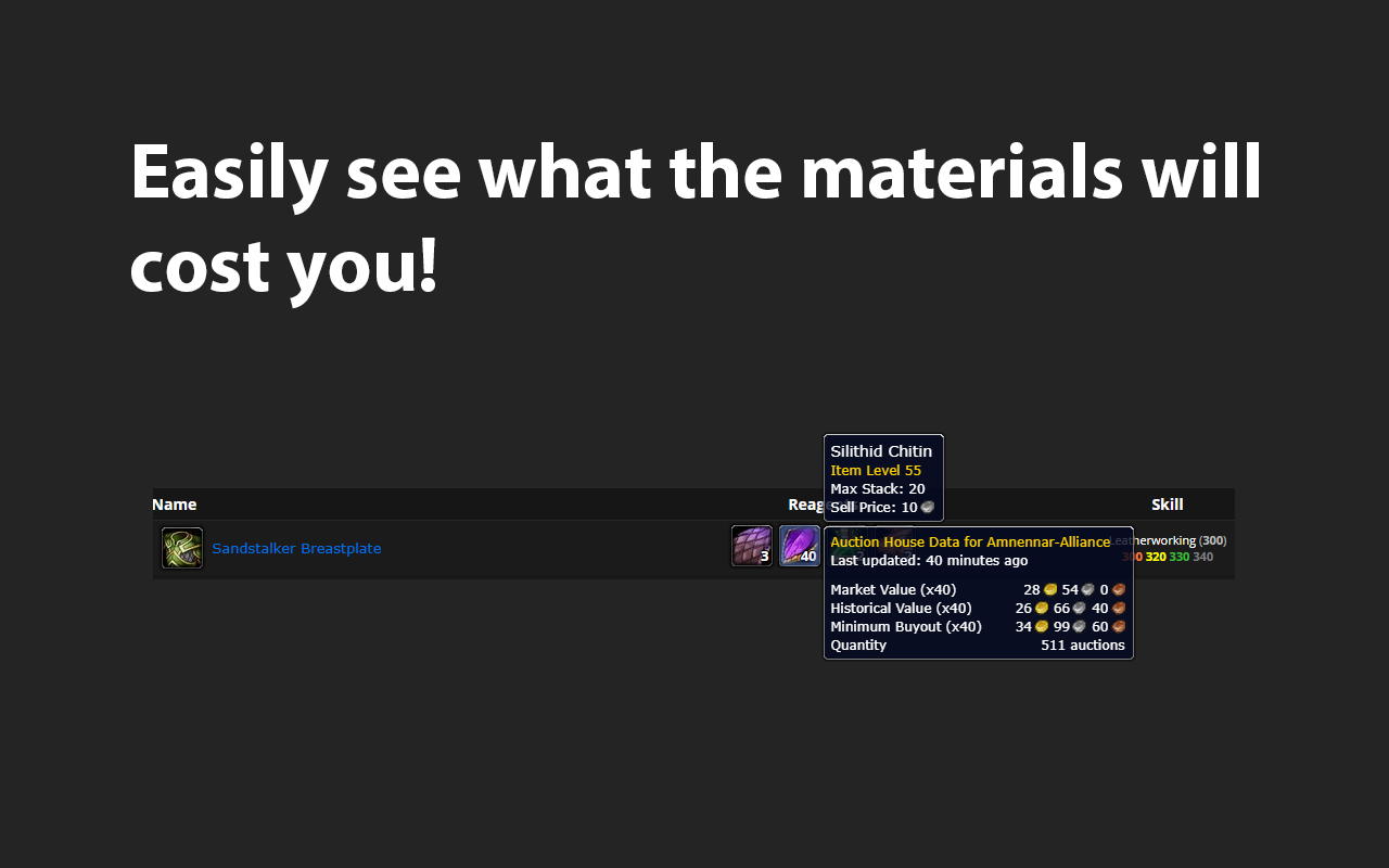 Auctionoton: Auction House Prices for Wowhead - 截图 2