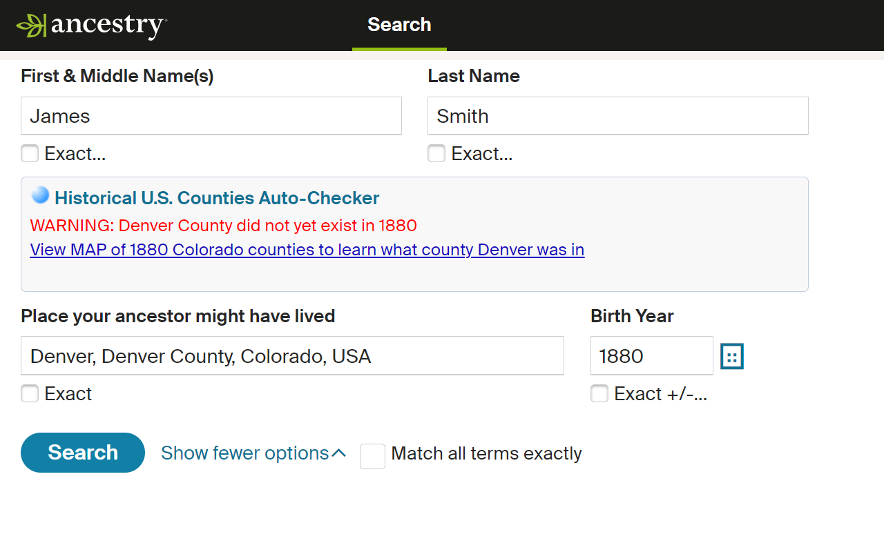 Historical U.S. Counties Auto-Checker - 截图 1