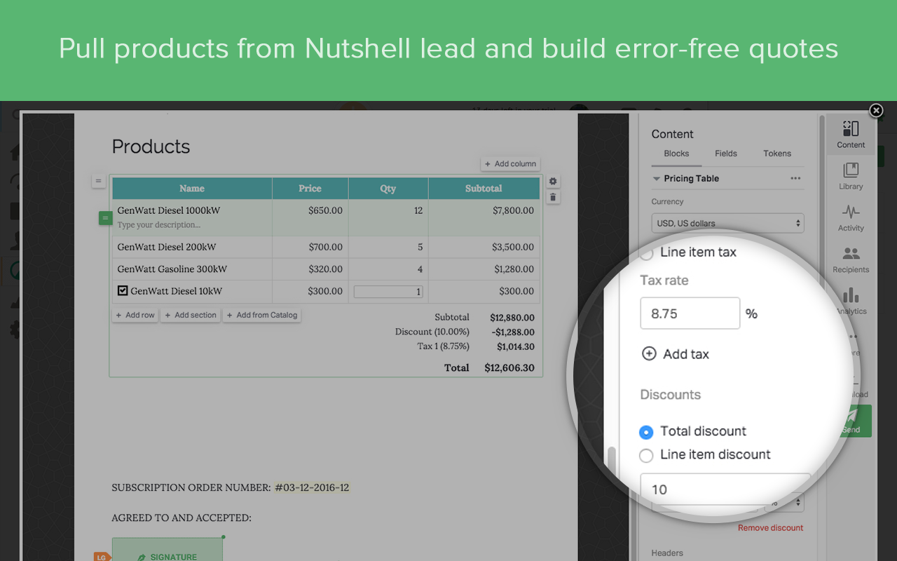 Documents Automation for Nutshell CRM - 截图 2