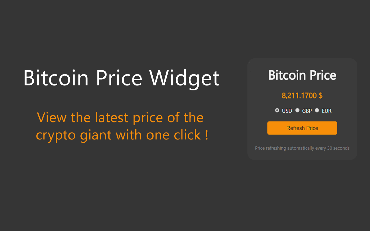 Bitcoin Price Widget - 截图 3