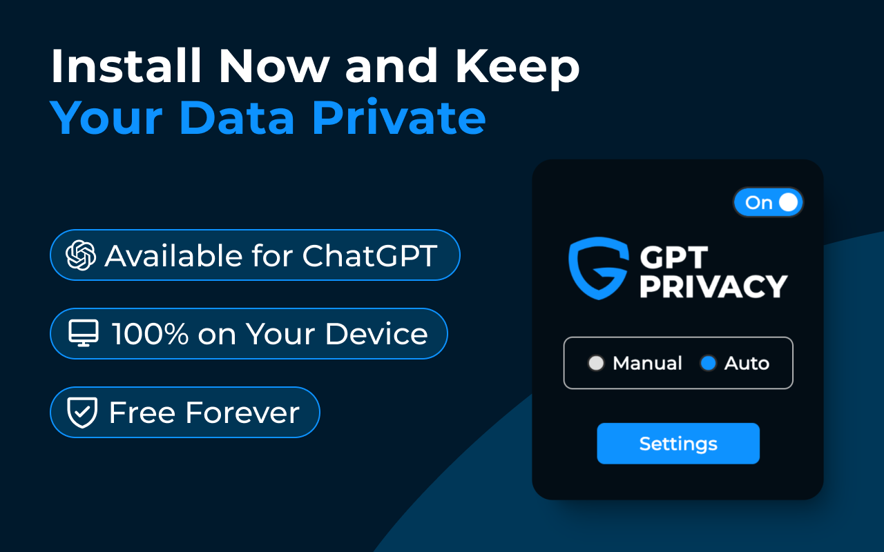 GPT Privacy: Anonymize your Chat GPT prompts - 截图 4