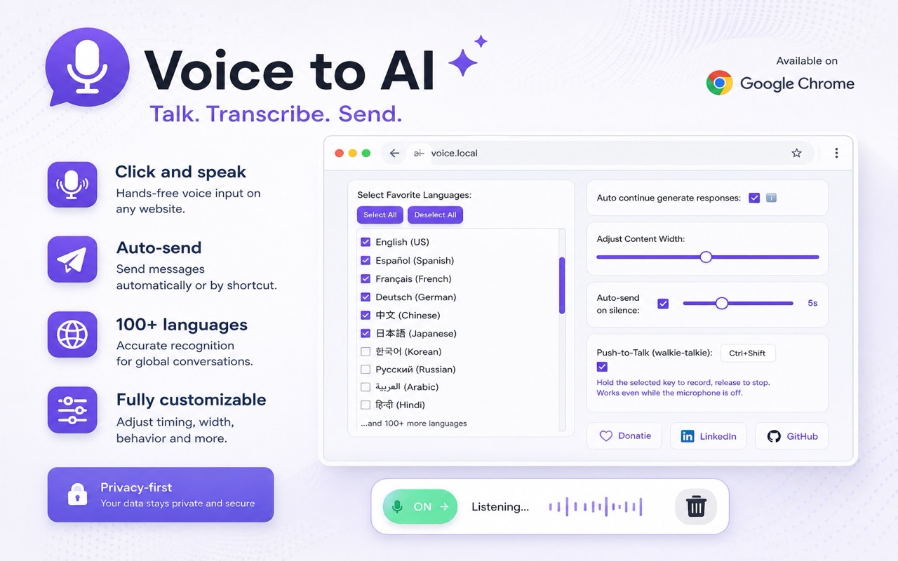 Voice to Text for ChatGPT - 截图 1