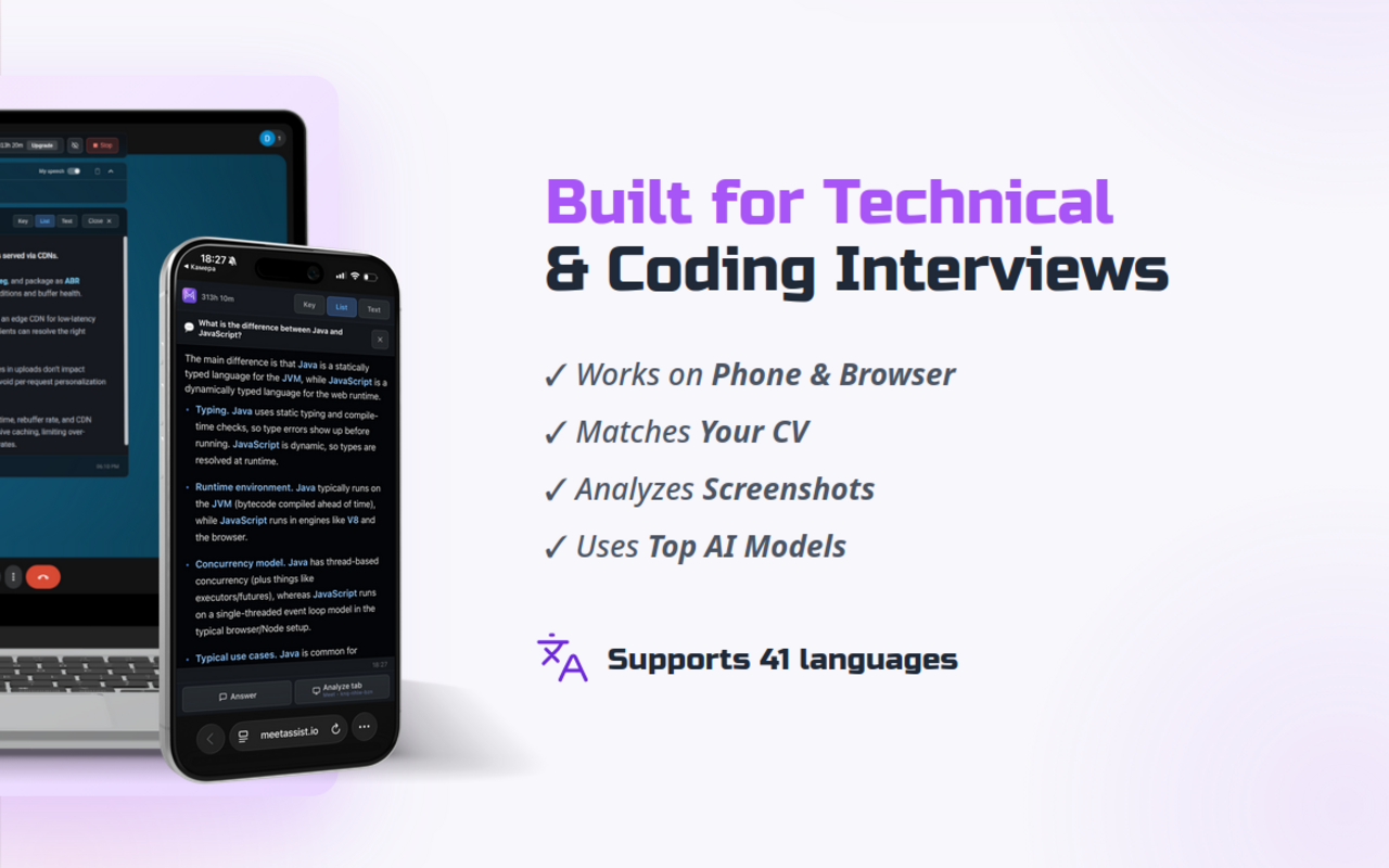 MeetAssist: AI Interview Assistant & Copilot - 截图 2