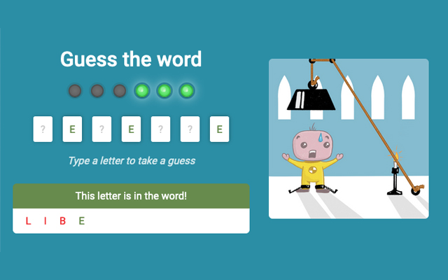 Hangman guess the word game - 截图 1