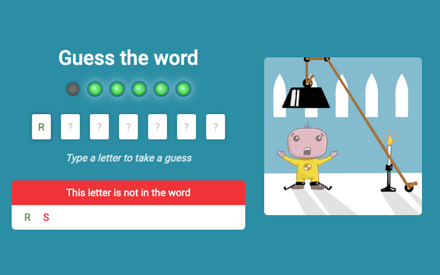 Hangman guess the word game - 截图 4