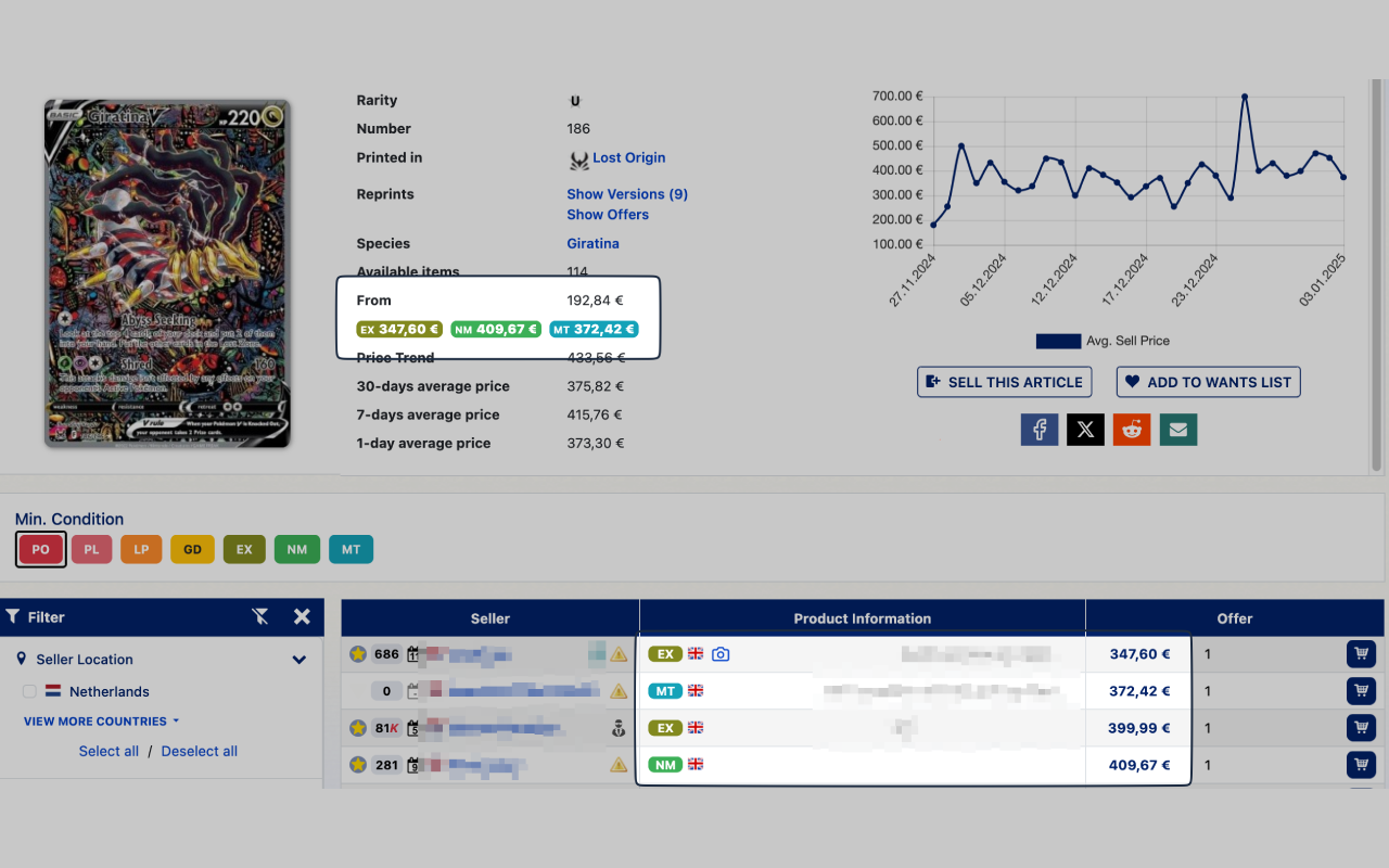 Enhanced Cardmarket - 截图 3