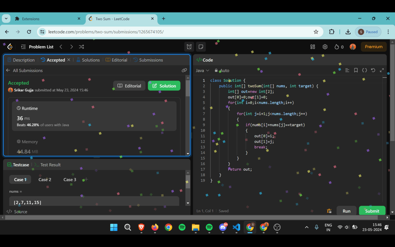 LeetCode Confetti - 截图 2